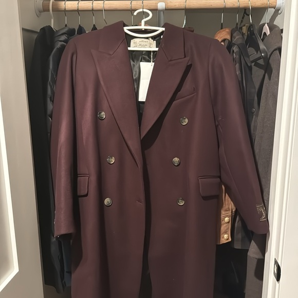 NWT Aritzia symphony coat S Bitter Brown - Picture 9 of 12